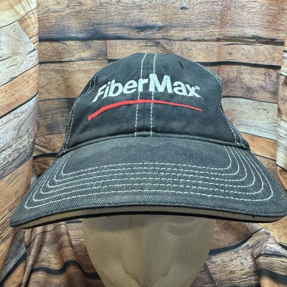 FiberMax Texas Tech Double T Black Adjustable Strap Back Baseball Cap Hat Farm - Picture 1 of 8